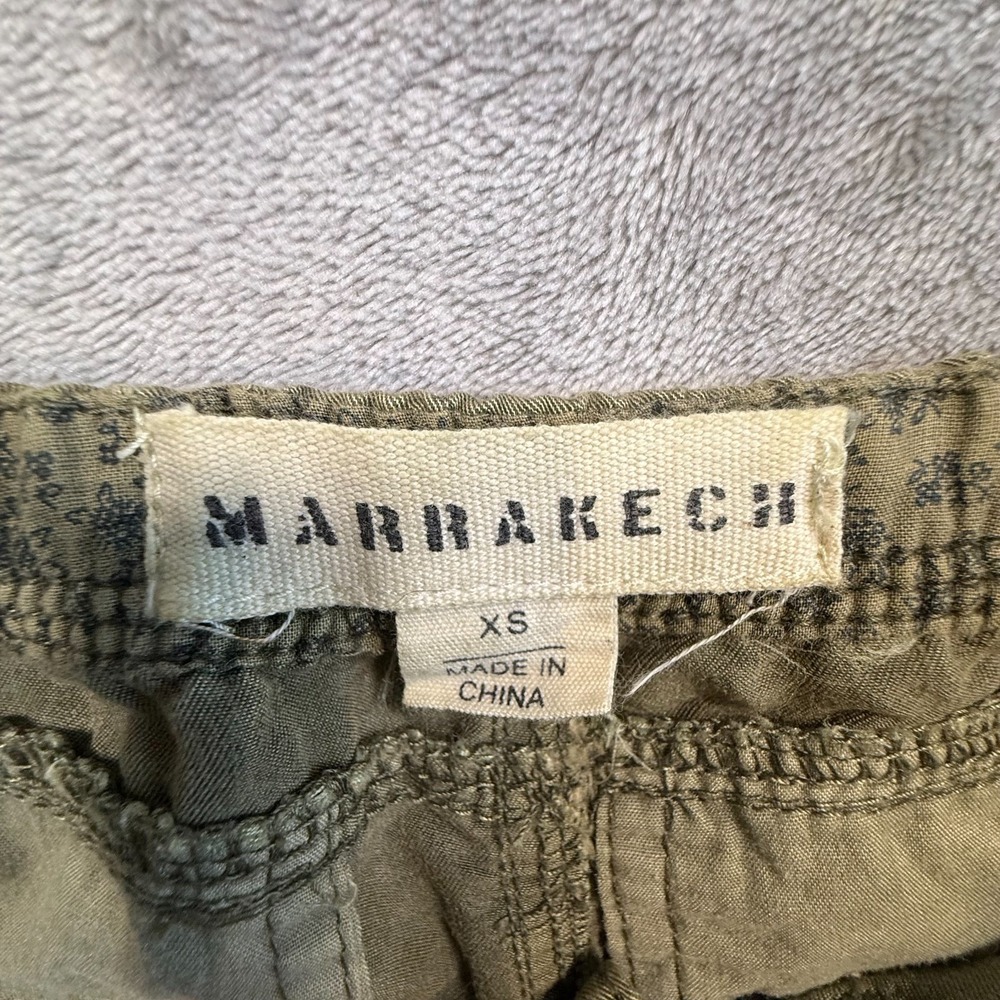 Marrakech Women's Olive Cargo Mini Skirt XS Utility Military Safari Casual - Picture 3 of 7